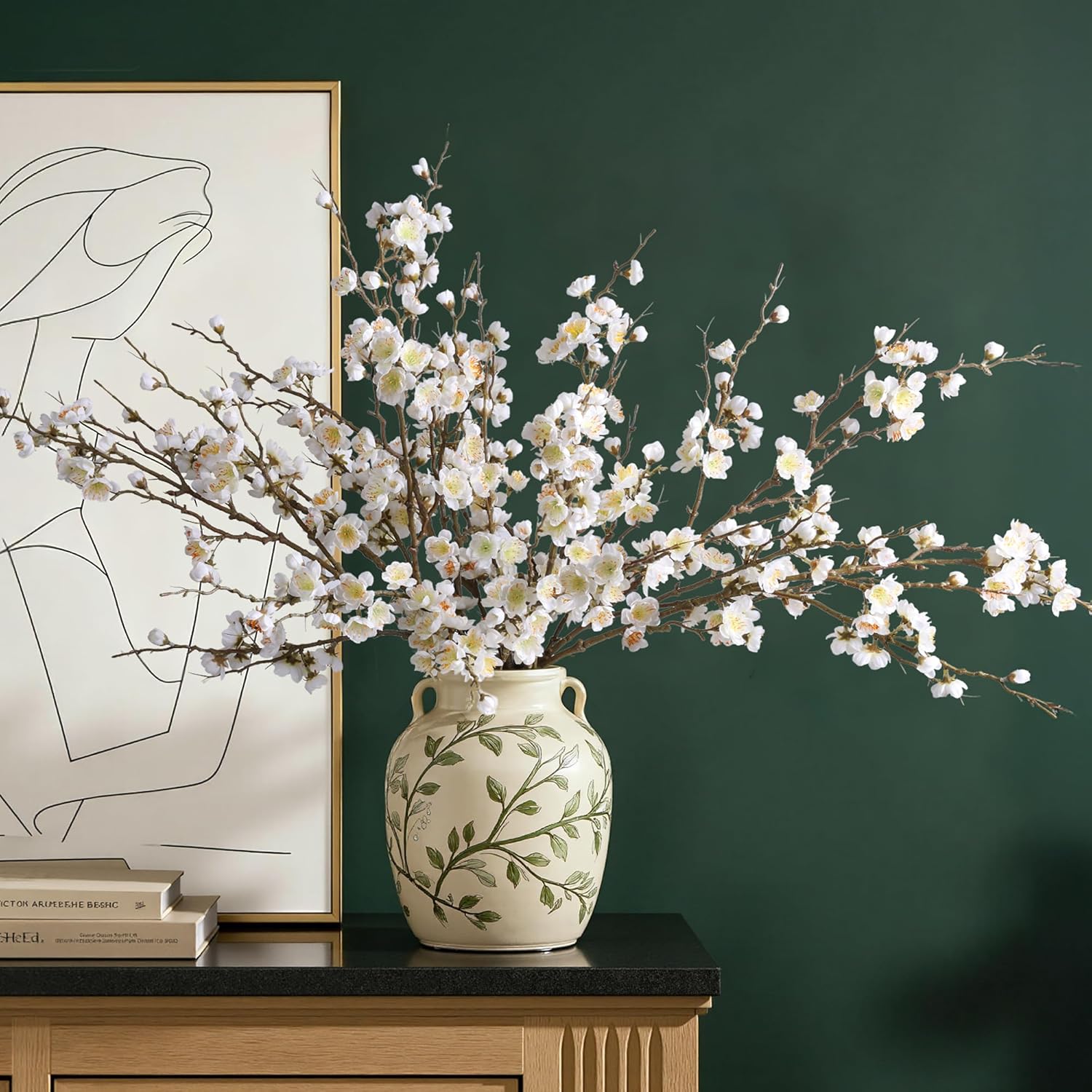 Faux Cherry Blossom and Delphinium Branches: Tall Statement Stems for Vases That Actually Look Real
